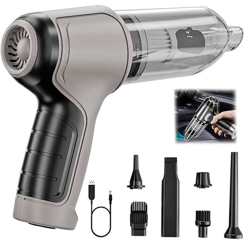 Mini Aspirador de Mano Inalámbrico 4 en 1 – Recargable USB | Para Coche, Hogar y Oficina