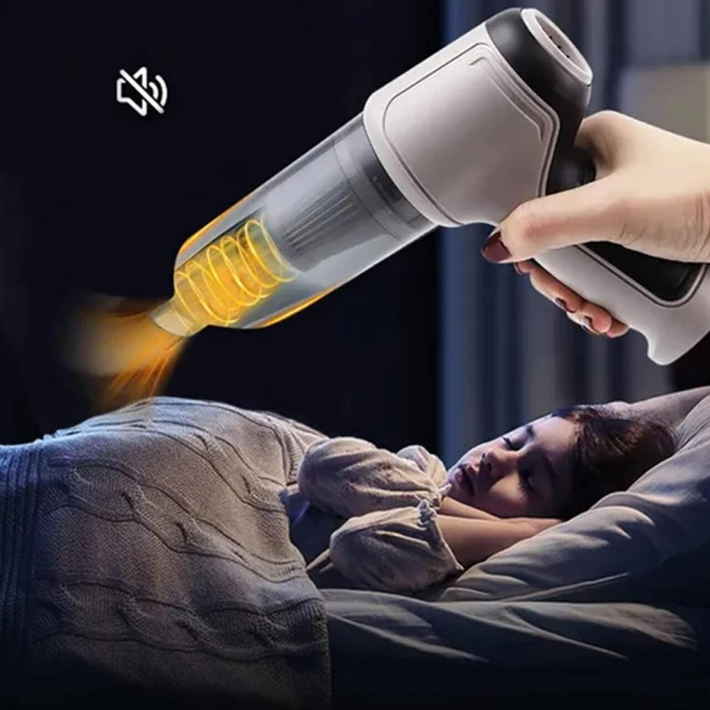Mini Aspirador de Mano Inalámbrico 4 en 1 – Recargable USB | Para Coche, Hogar y Oficina